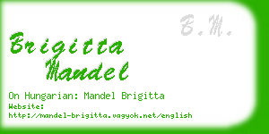 brigitta mandel business card